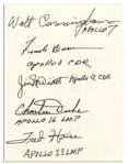 ''From the Earth to the Moon & Around the Moon'' Limited Edition Novel Signed by Five Apollo Astronauts: Walt Cunningham, Frank Borman, James McDivitt, Charlie Duke & Fred Haise